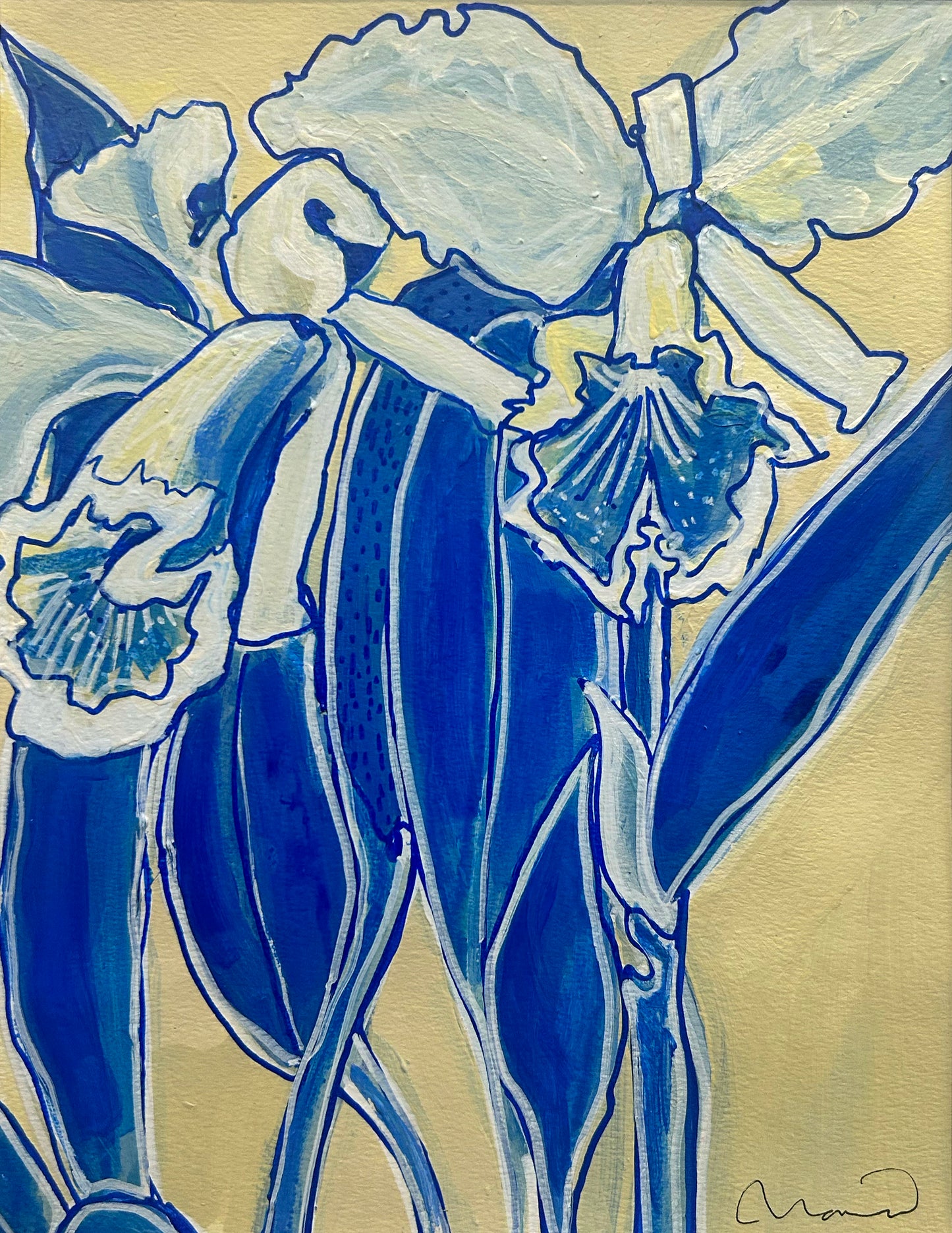 Irises in Blue