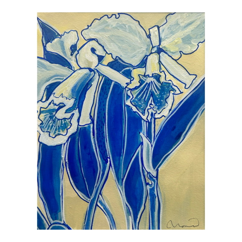 Irises in Blue