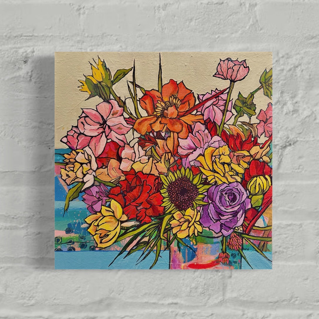 Floral contemporary painting