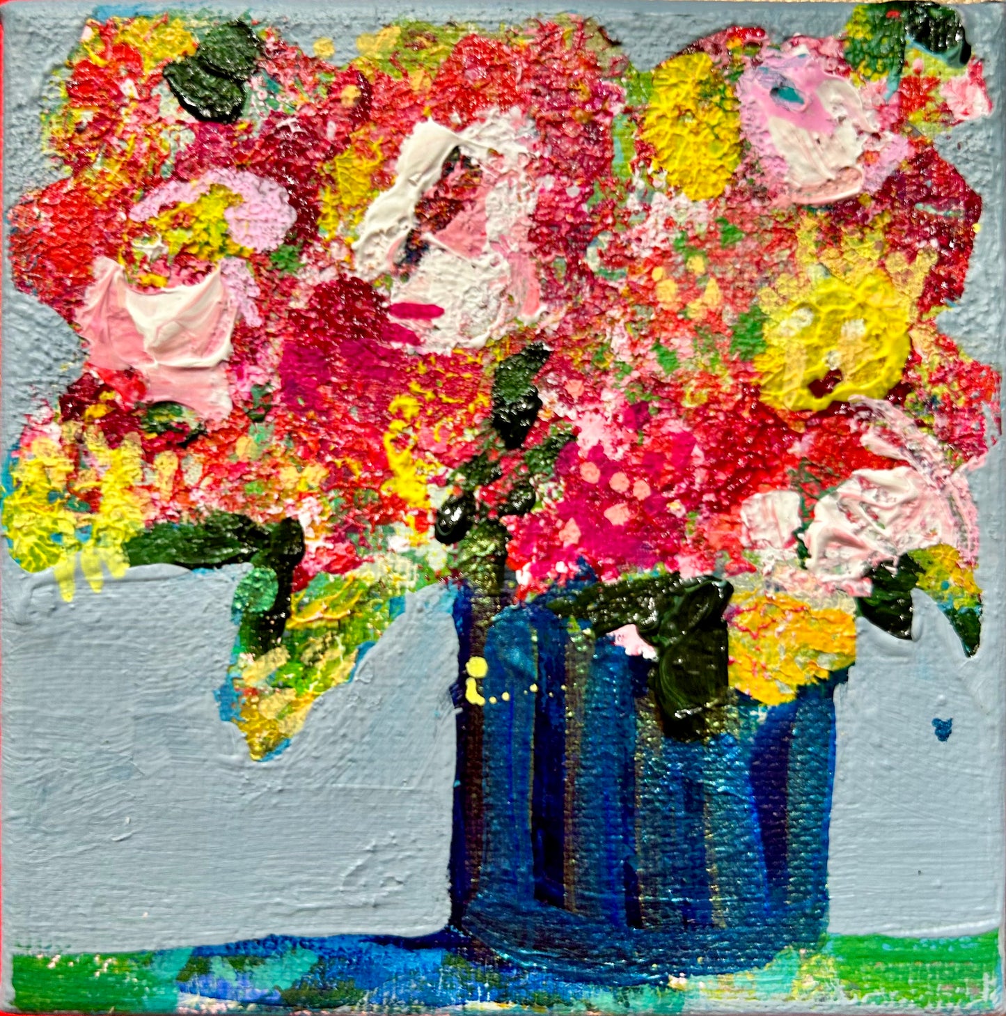 Petit floral original art