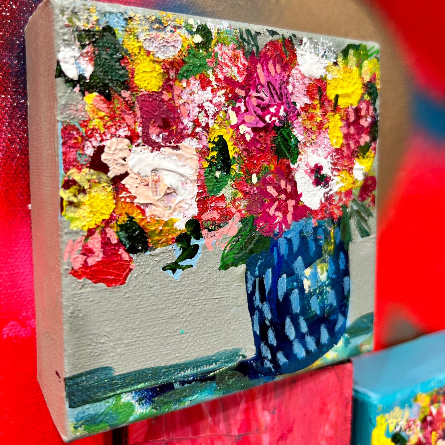 Petit floral original art