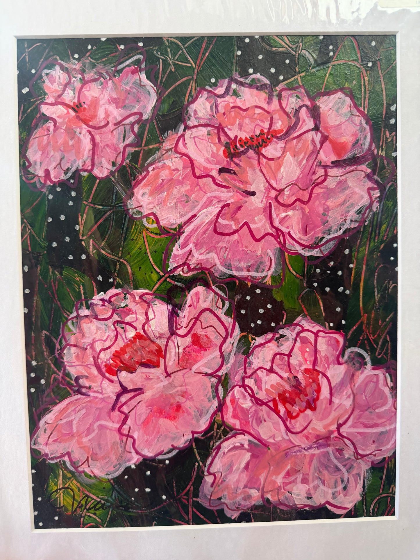 Peonies and Dots