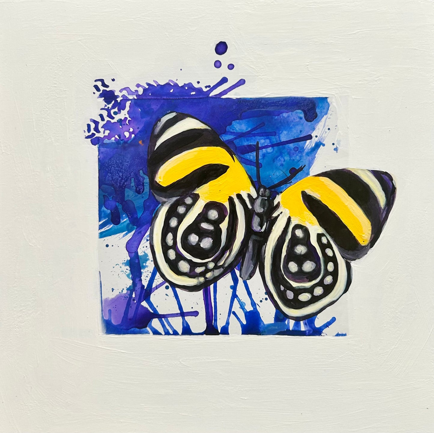 Yellow Fly on Purple