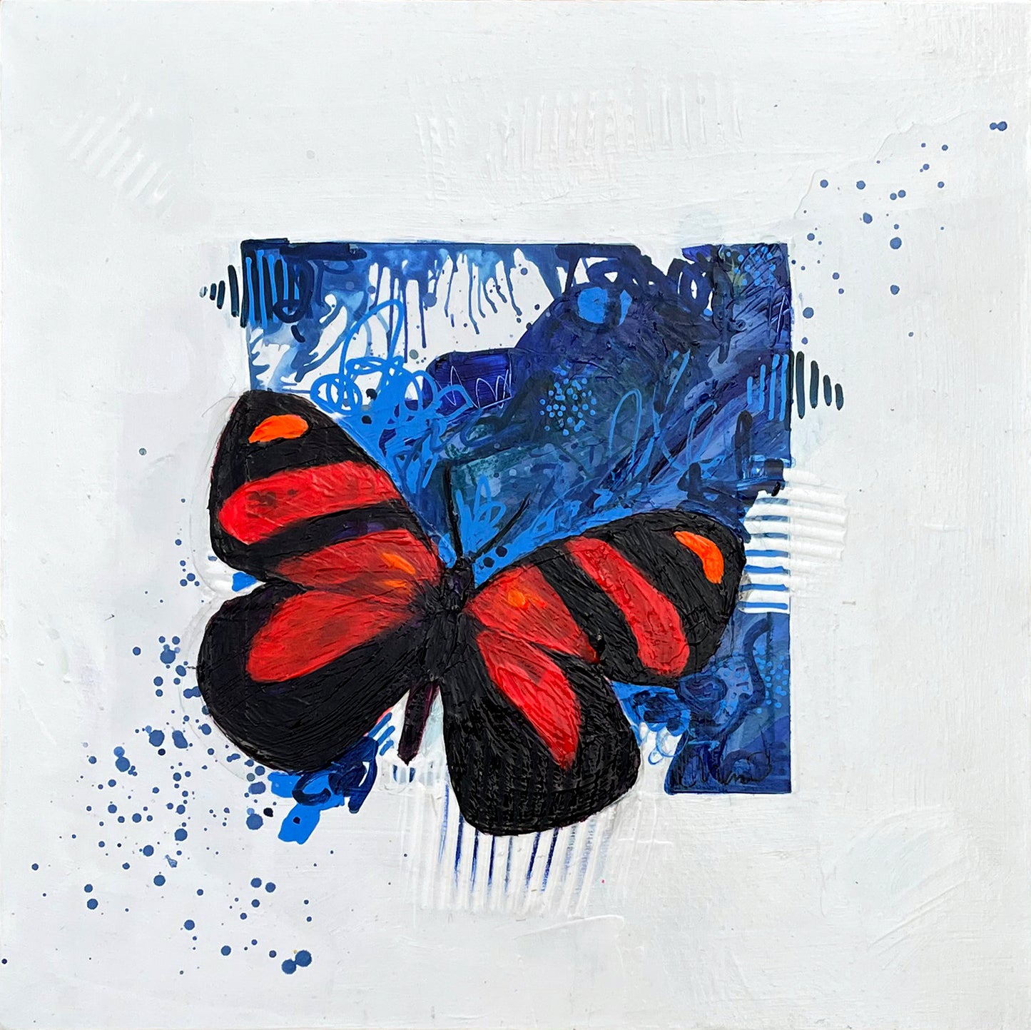 Red and Blue Flutterby