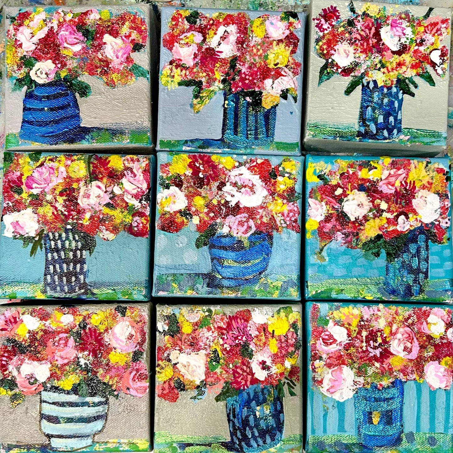 Petit floral original art 9